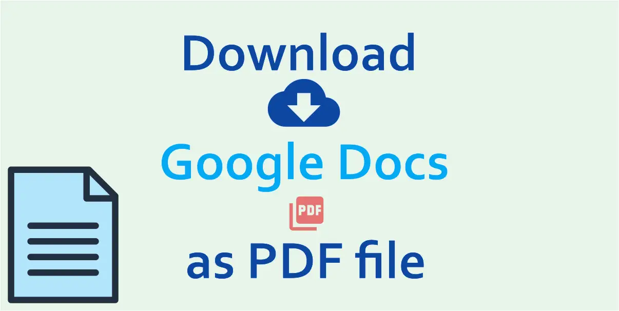 Download Google Doc file as PDF document